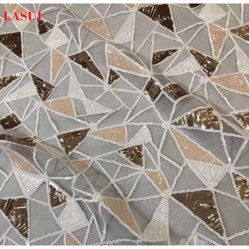 1Yard selling new polygonal horn flashing film designer evening dress womens DIY bag comparison preparation ingredients N1129