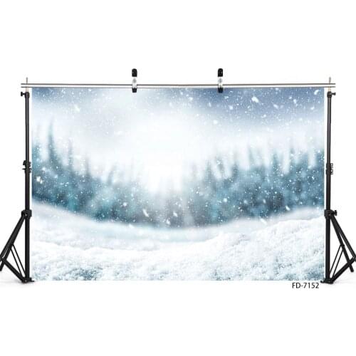 Winter Christmas Snow Photo Studio Backdrops Vinyl Photography Backgrounds for Children Baby Party Family Portrait Photophone
