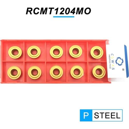 10PCS RCMT1204 MO PC4025 High Quality Carbide Inserts Turning Tool RCMT 1204 MO CNC Lathe Cutter Tool For Hard Steel