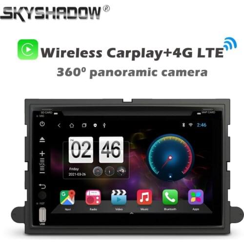 360 Carplay IPS Android 10.0 6GB+128GB Car DVD Player GPS WIFI Bluetooth RDS Radio For Ford Fusion Explorer F150 Edge Expedition