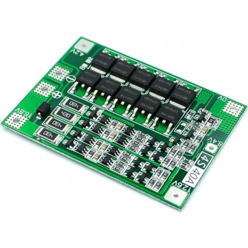 4S 40A Li-ion Lithium Battery 18650 Charger PCB BMS Protection Board with Balance For Drill Motor 14.8V 16.8V Lipo Cell Module