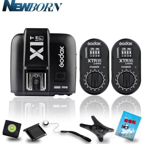 Godox 2x XTR-16 Wireless 2.4G Power Control Flash + X1T-F TTL Wireless for Fujifilm Camera Godox AD180 AD360 AD360II Flash