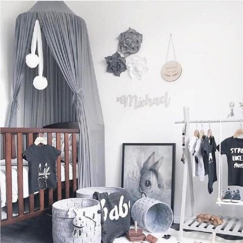 Chiffon Care Childrens Tent Cute Baby Simplicity Comfortable Dome Bed Canopy Solid Color Mosquitonet Bedroom Pretty