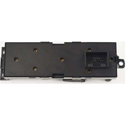 Driver Side Power Window Master Control Switch for VW Bora Golf 4 Seat Leon1 Toledo2 - 2 Door, Black