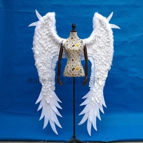 Cosplay Adult Costumized Angel Feather Wings Photo Prop Stage Show Halloween Costume Party Supplies Kid Birthday Gift Decors