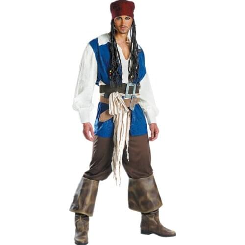 Halloween Party Cosplay Costumes Men Women Pirate Captain Costume new year christmas men birthday gifts
