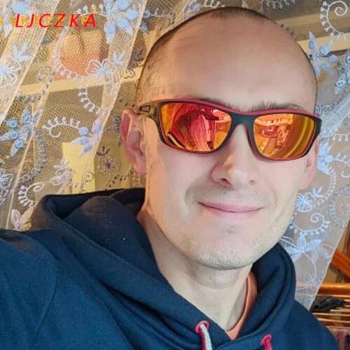 LJCZKA Classic Polarized Sunglasses Men 2021 Luxury Brand Mens Driving Shades Male Sun Glasses Red Outdoor Sports Gafas UV400