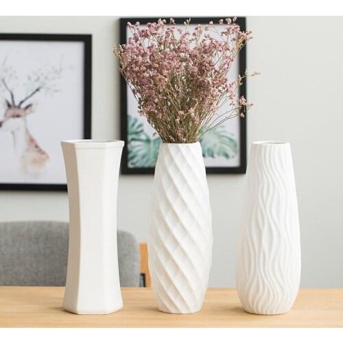 Floor-standing Ceramic European Creative Large Vase Inserted Dry Flowers Small Fresh Decorations Full of Stars Rich Bamboo