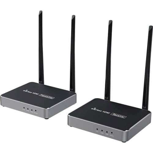 One pair 656ft 1080P H.264 Digital Wireless HDMI extender one transmitter and one receiver with IR and loop-out