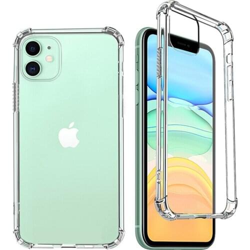 Clear Case For iPhone 12 mini 12 Pro Soft TPU Dropproof Shockproof Phone Protection Cover For iPhone 12Pro Max Transparent Case