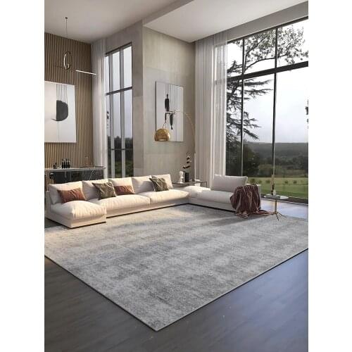 Llight Luxury Bedroom Blanket Modern Simple Living Room Carpet Large Gray Nordic Style Sofa Coffee Table Blanket Decorative Mat