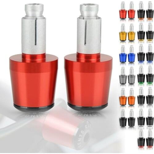 7/8" 22MM Motorcycle CNC Handlebar Grips Bar Ends Plugs Handle Grip Cap Slider