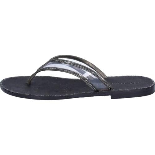 EDDY DANIELE sandals women leather Gray