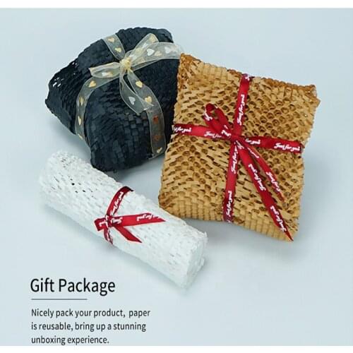Honeycomb Cushioning Wrap Roll Diy Decorative Gift Packing Material Kraft Wrapping Paper Wedding Birthday Party Packaging Paper