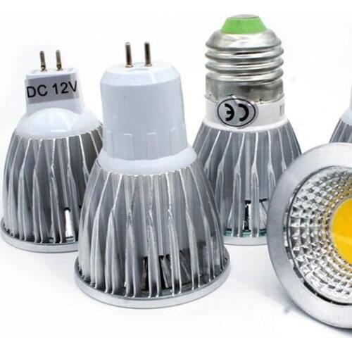 Led COB 9W 12W 15W Led Spotlights Lamp 60 Angle GU10 E27 E14 GU5.3 Dimmable Led Bulbs led light AC 110-240V MR16 DC12V