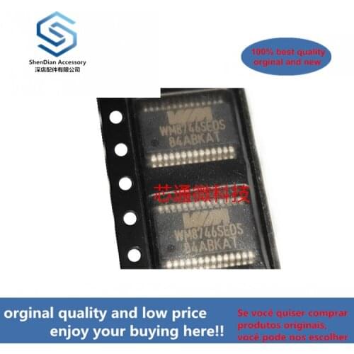 10pcs 100% orginal new best qualtiy WM8746SEDS/RV WM8746SEDS SSOP-28 ( can work perfect)