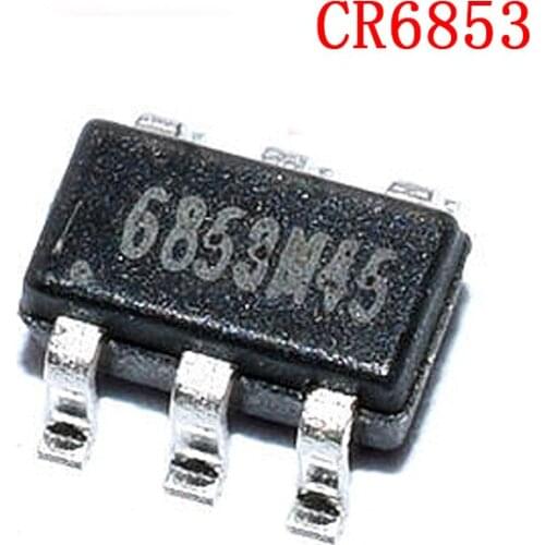 10PCS CR6853 SOT-23 6853 SOT23-6 CR6853B