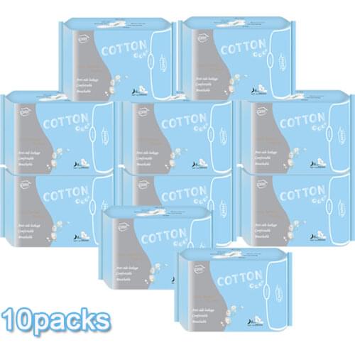 10pack Woman Sanitary Napkin Pads Anion sanitary towel feminine organic sanitary pads cotton negative ion sanitary napkin