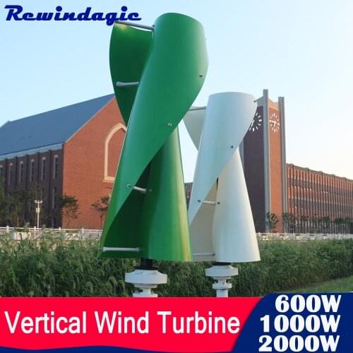1000W 2000W 600W 400W Vertical Wind Turbine Permanent Magnet Generator 3 Phase 12V 24V 48V 96V Axis Maglev Coreless Generator