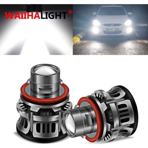 2PCS H8 H11 9005 9006 HB3 HB4 New LED Car Headlights Headlights Modified Ultra High Power Fog Lights in Front of the Car