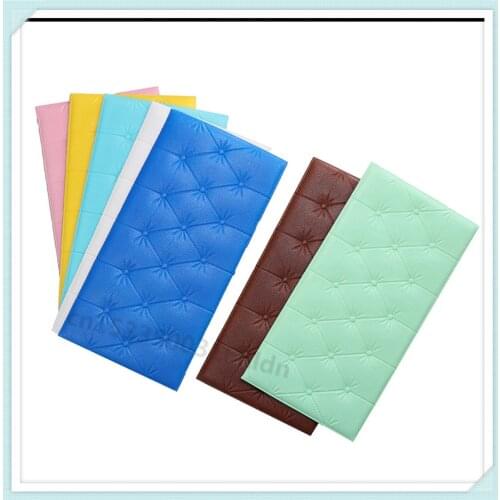 3d Self Adhesive Headboard Soft Bag Anti Collision Wall Sticker Room Soft Bag Imitating Soft Bag Bed Wall Sticker