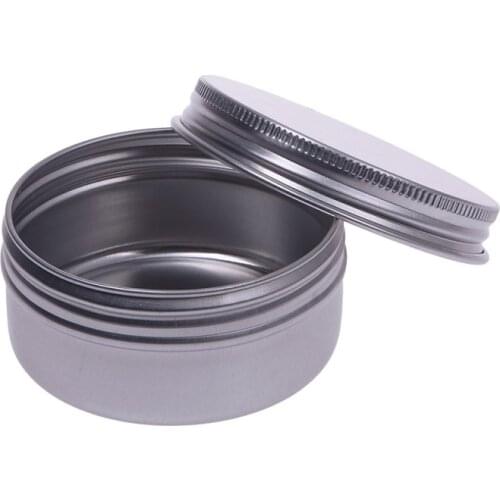9pcs Makeup Empty Cosmetic Aluminium Balm Tin Pot Nail Art Lip Gloss Containers Screw Thread 50ml #52641