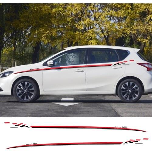 Car Whole Body Stickers For Nissan Qashqai Almera Tiida Juke X-trail Nismo Auto side Sport Styling Decals Car Tuning Accessories