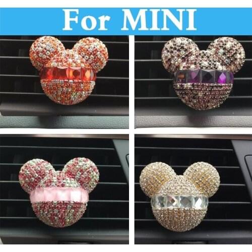 Car Ornaments Diamond Air Conditioning Refreshing Agent Perfumes For Mini Coupe Hatch Paceman Roadster Cabrio Clubman Countryman