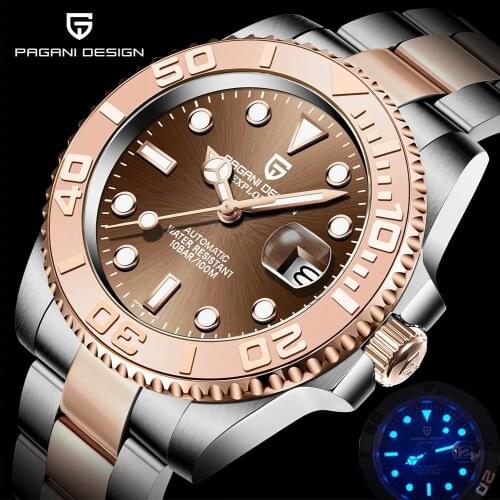 PAGANI Design 40MM Mens Mechanical Watches Top Luxury Brand Automatic Watch Mens Fashion Stainless Steel Waterproof Wristwatch