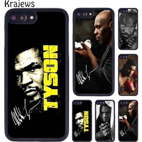 Krajews mike tyson boxing Mobile Phone Case For iPhone X XR XS 11 12 Pro MAX 5 6 6S 7 8 Plus Samsung Galaxy S7edge S8 S9 S10