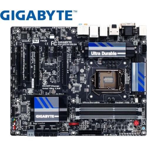 GIGABYTE GA-Z87X-UD3H desktop Motherboard for intel LGA 1150 DDR3 32GB USB2.0 USB3.0 Z87X-UD3H Z87 used mainboard PC BOARDS