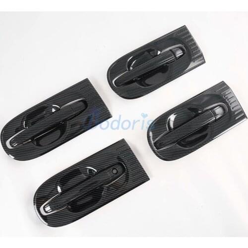 For Toyota Sienna 2013-2018 Carbon Fiber Color Door Handle Cover and bowl Grab Holder Moulding Trim Ring Frame Car Accessories