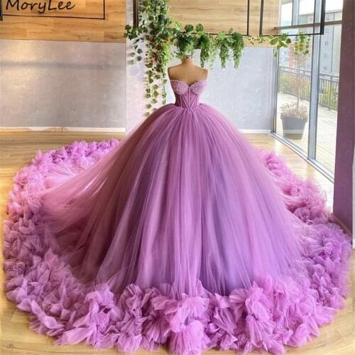 Prom Dresses Princess Sweetheart Ball Gown Tulle Lace Crystal Prom Dresses With Lace Up Back vestidos de fiesta de noche