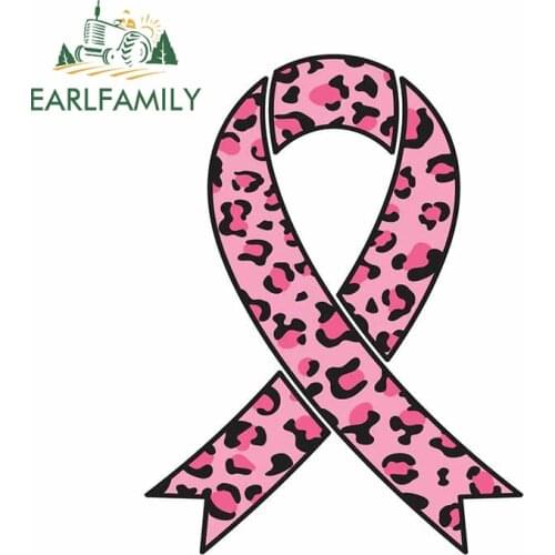 EARLFAMILY 13cm x 9.9cm For Fearless Breast Cancer Scratch-Proof Car Sticker Auto Air Conditioner Decal Waterproof Repair Decor