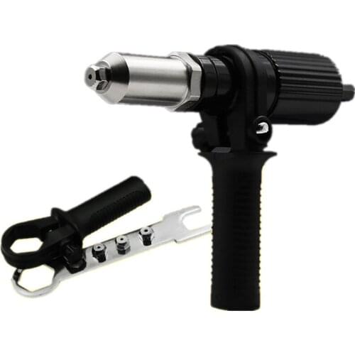 Electric Drill Riveting Tool Substitute Head Riveter X-over Insert Adapter with Wrench