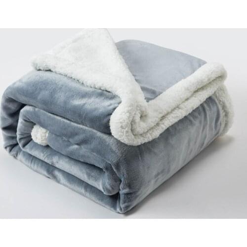 Flannel Bed Blanket Solid Color Blankets For Beds Coral Velvet Bedspread Soft Children Air Conditioning Siesta Throw Blanket