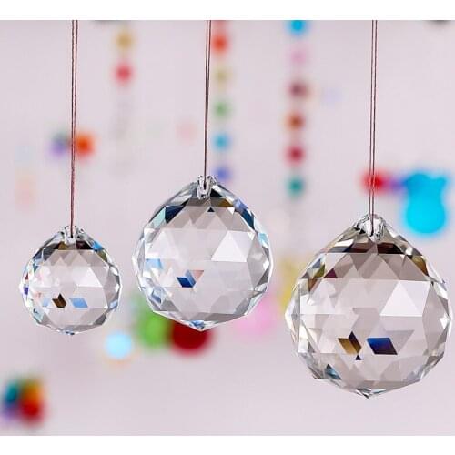 2PCS 15mm ~ 60mm Artificial Chandelier Crystal Ball Crafts Household Handicraft Lighting Decoration Pendant Light Accessories