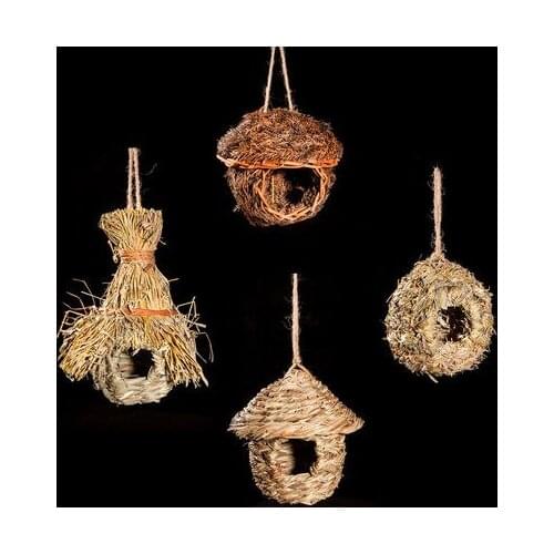 Small Bird Nest Bird Nest Coconut Shell Nest Budgie Nest Birdcage Accessories Supplies Warm Small House Decoration Bald