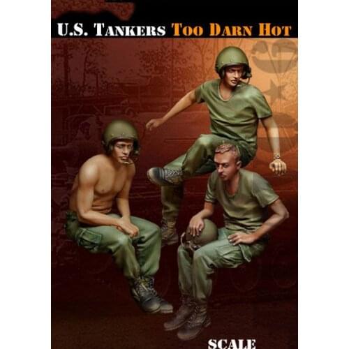 1/35 Scale Resin Figure US Tankers Too Darn Hot