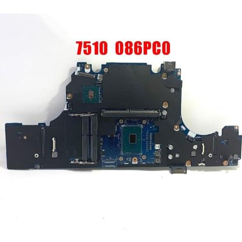 In STOKC 7510 Main Board for DELL 7510 Motherboard DDR3 Inspiron Intel I7-6820HQ LA-C541P 086PCO SR2FU 100% Test Good Working