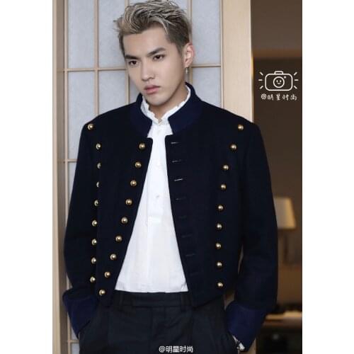 XS-5XL Wu Yifan Same Clothing Bar Nightclub Male Singer DJ Stage DS Magician Performance Costume Jacket Mans Coat Tops