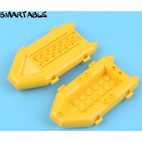 Smartable Boat Inflatable 12x6x1.333 Lower MOC Parts Building Block Toys For Kid Compatible Major Brand 30086/75977 4pcs/Set