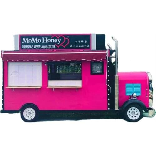 Stainless Steel Mobile Conssion Hamburger Caravan Food Truck Trailer For Sale