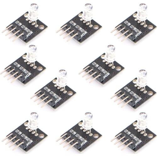 Factory Wholesale Free Shipping 10pcs/Lot 3 Color RGB LED Module Sensor for UNO R3 KY-016