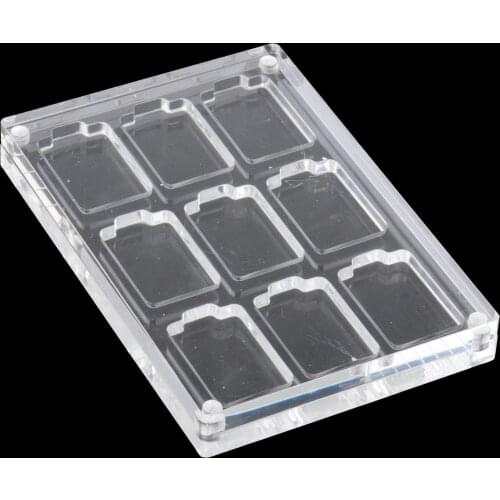 Transparent Acrylic Game Card Box for NS Holder Shockproof Cabinet Portable Game Storage Case Organizer 9 Card Slots
