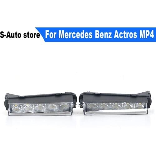 Truck Trailer Signal Lamp Right Left 24V White LED Daytime Running Lights For Mercedes Benz Actros MP4 9608201056 9608200956