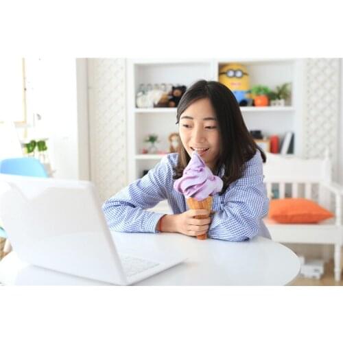 Nice 27/53cm plush lifelike cute 3d Simulation ice cream stuffed soft Pillow good quality Early education christmas gift for kid