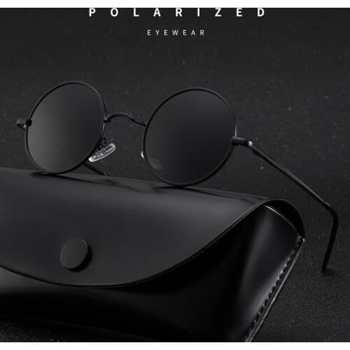 MYT_0279 Brand Designer Round Polarized Sunglasses Men Women Retro Sun Glasses Male Female Metal Frame Eyewear Driving UV400