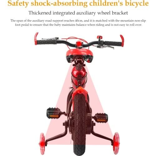 Children Bicycle Non-slip Grip Thick Tires Anti-skid Shock Absorption Balance Bike For Boys Girls With Training Wheels