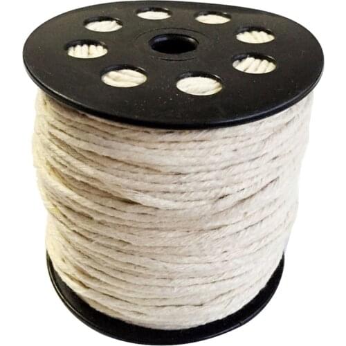 1 Roll of 100 Meters Cotton Rope Braided Twisted Cord Twine String for DIY Craft 2mm